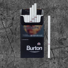 Сигареты Бертон Супер Слим Чёрный (Burton Super Slim Black)